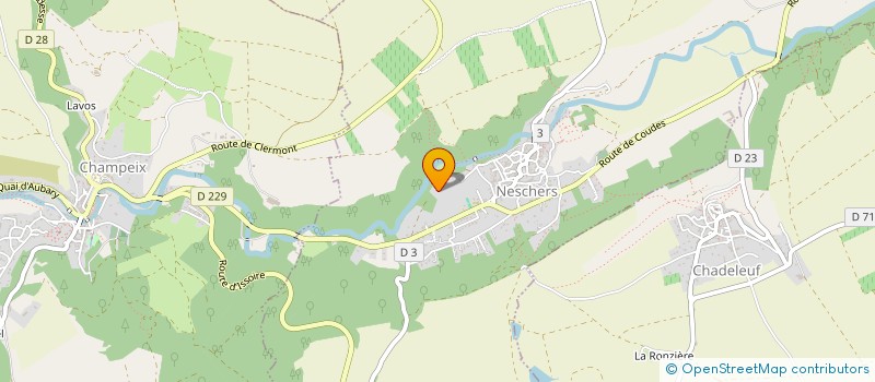 localisation de l'entreprise MONSIEUR ALAIN RODIER  NESCHERS