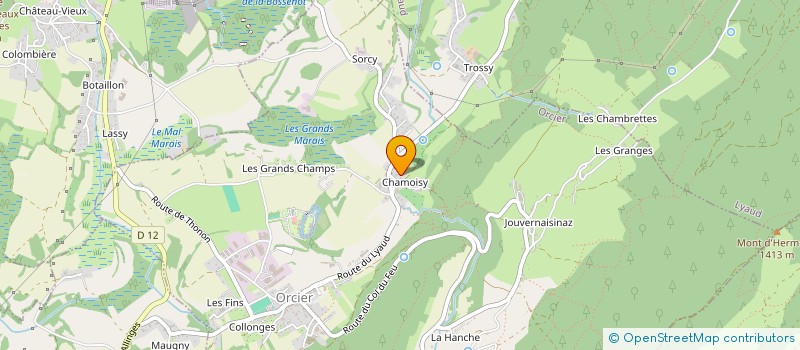 localisation de l'entreprise MONSIEUR ALAIN RODRIGUES  ORCIER