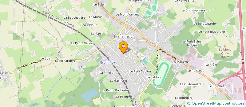 localisation de l'entreprise MONSIEUR ALAIN RODRIGUEZ  ECOMMOY