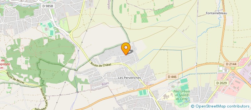 localisation de l'entreprise MONSIEUR ALAIN ROGER  RIOM