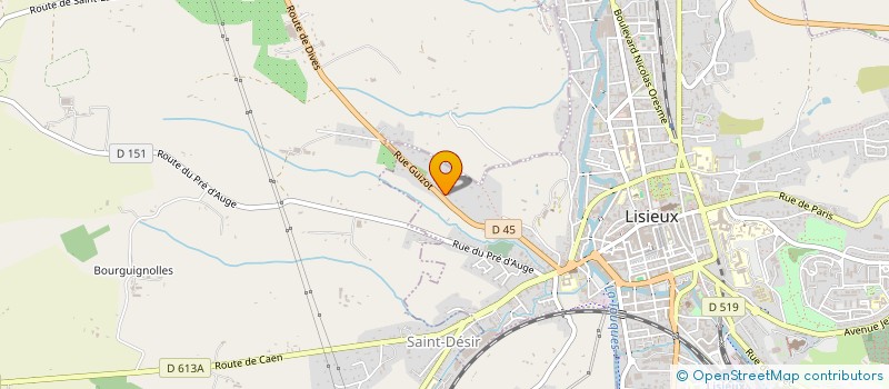 localisation de l'entreprise MONSIEUR ALAIN ROGIER  LISIEUX