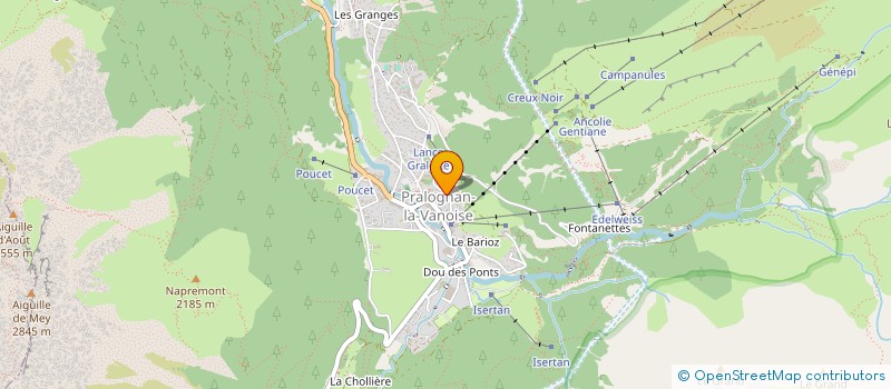 localisation de l'entreprise MONSIEUR ALAIN ROLLAND  PRALOGNAN-LA-VANOISE