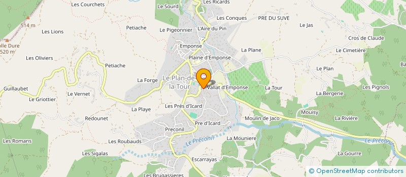 localisation de l'entreprise MONSIEUR ALAIN ROLLAND à LE PLAN-DE-LA-TOUR