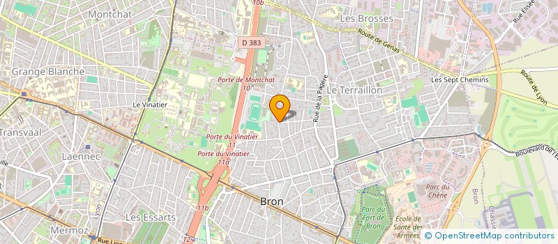 localisation de l'entreprise MONSIEUR ALAIN ROLLAND  BRON