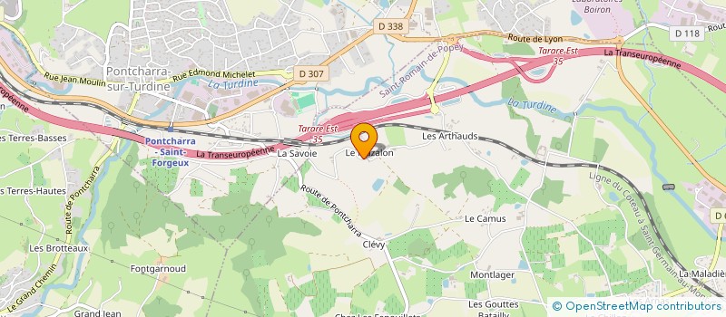 localisation de l'entreprise MONSIEUR ALAIN ROLLIN  SAINT-ROMAIN-DE-POPEY