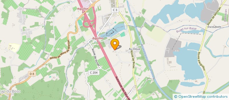 localisation de l'entreprise MONSIEUR ALAIN ROMAIN  SAINT-PIERRE-DE-BUZET