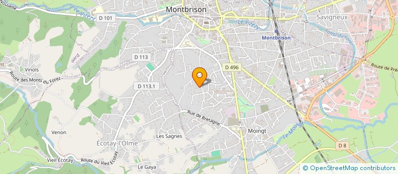 localisation de l'entreprise MONSIEUR ALAIN ROMEYER  MONTBRISON