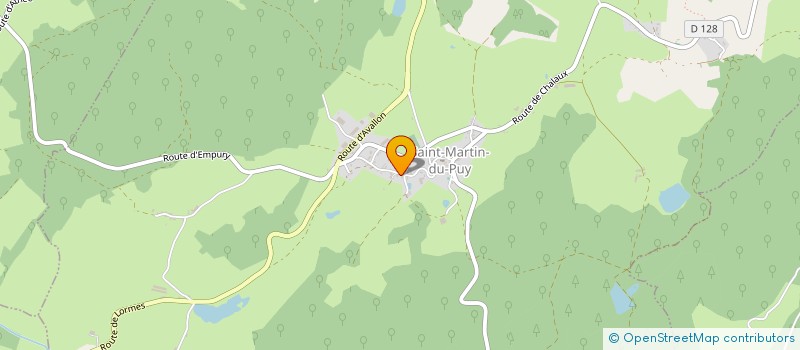 localisation de l'entreprise MONSIEUR ALAIN RONNEL  SAINT-MARTIN-DU-PUY