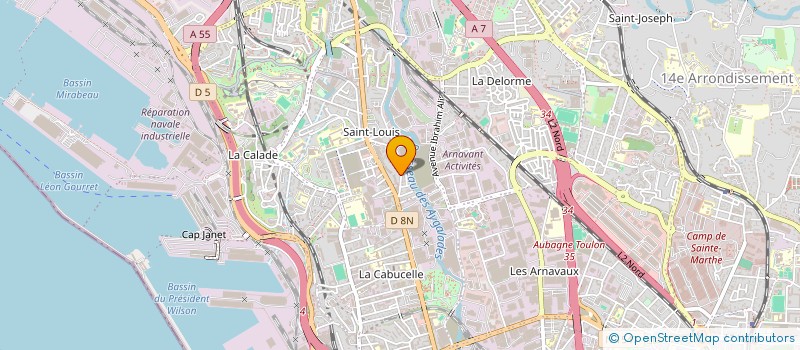 localisation de l'entreprise MONSIEUR ALAIN ROQUES à MARSEILLE