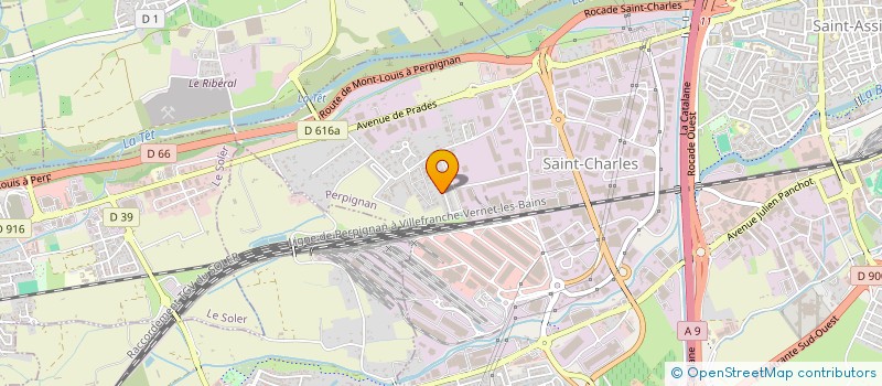 localisation de l'entreprise MONSIEUR ALAIN ROSELLO  PERPIGNAN