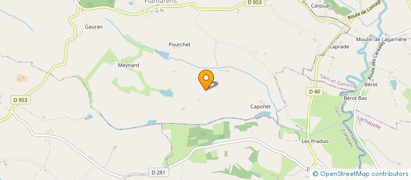 localisation de l'entreprise MONSIEUR ALAIN ROSEVEGUE  FLAMARENS