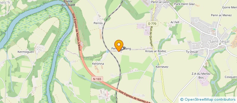 localisation de l'entreprise MONSIEUR ALAIN ROSMORDUC  SAINT-SEGAL