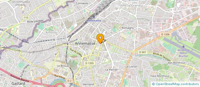 localisation de l'entreprise MONSIEUR ALAIN ROSSAT à ANNEMASSE