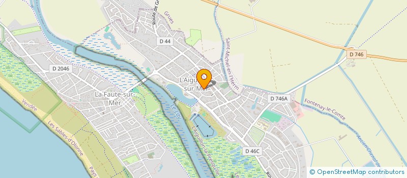 localisation de l'entreprise MONSIEUR ALAIN ROSSIGNOL  L'AIGUILLON-LA-PRESQU'ILE