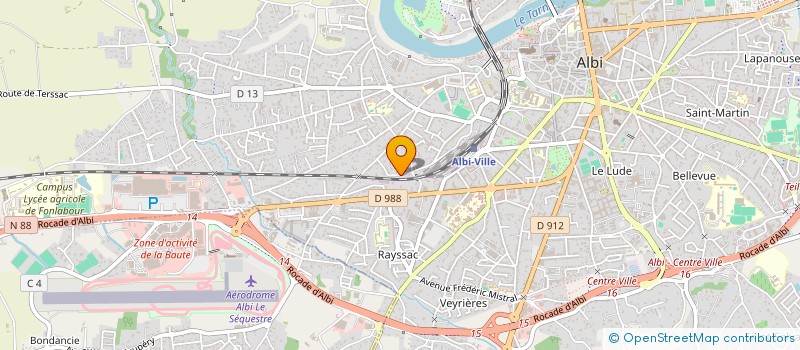 localisation de l'entreprise MONSIEUR ALAIN ROSSIGNOL  ALBI