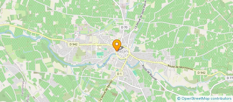 localisation de l'entreprise MONSIEUR ALAIN ROUBAUD  MAZAN