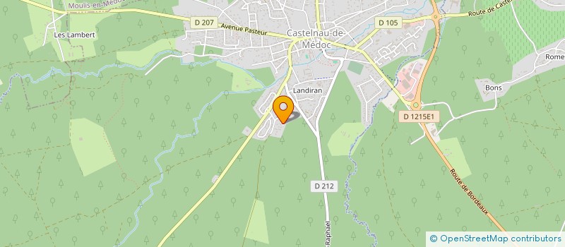 localisation de l'entreprise MONSIEUR ALAIN ROUDAUT  CASTELNAU-DE-MEDOC