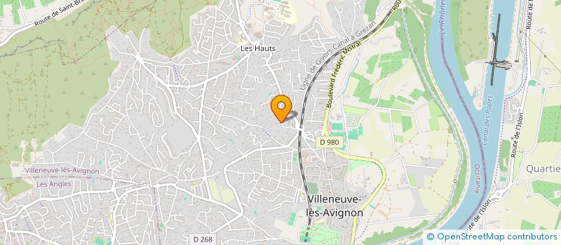 localisation de l'entreprise MONSIEUR ALAIN ROUDIER à VILLENEUVE-LES-AVIGNON