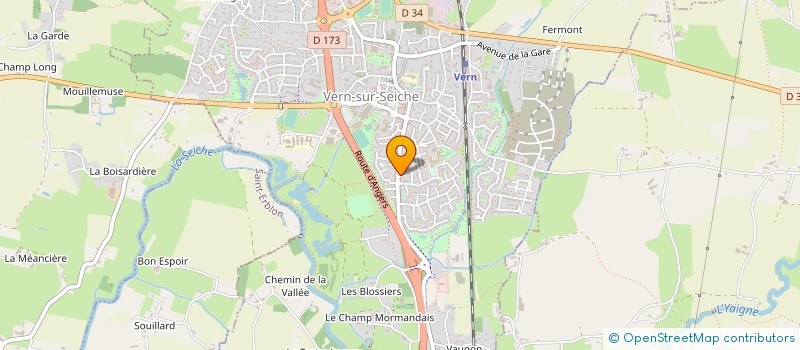 localisation de l'entreprise MONSIEUR ALAIN ROUGER à VERN-SUR-SEICHE
