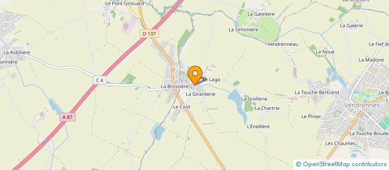 localisation de l'entreprise MONSIEUR ALAIN ROUILLON à VENDRENNES