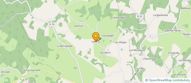 localisation de l'entreprise MONSIEUR ALAIN ROULLET  EYGURANDE