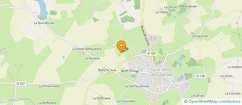 localisation de l'entreprise MONSIEUR ALAIN ROUSSEAU  SAINT-DENIS-DE-GASTINES