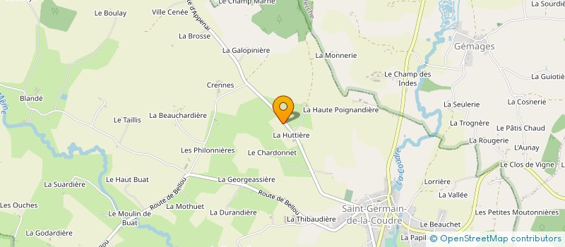 localisation de l'entreprise MONSIEUR ALAIN ROUSSEAU à SAINT-GERMAIN-DE-LA-COUDRE