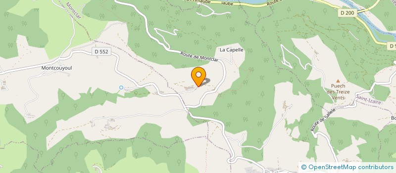 localisation de l'entreprise MONSIEUR ALAIN ROUSSEL  MONTCLAR