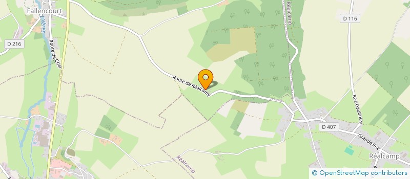 localisation de l'entreprise MONSIEUR ALAIN ROUSSELET  FALLENCOURT