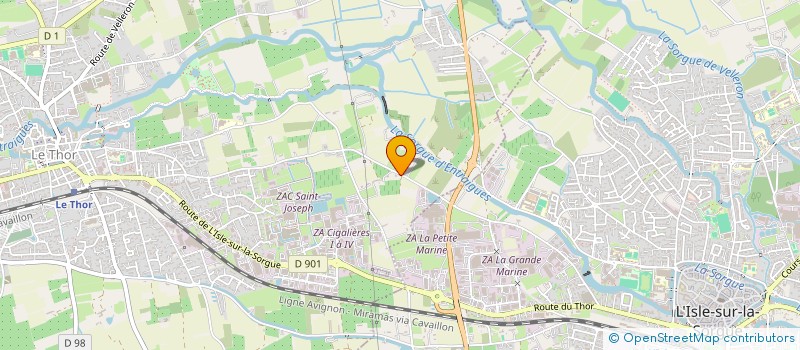 localisation de l'entreprise MONSIEUR ALAIN ROUSSET  LE THOR