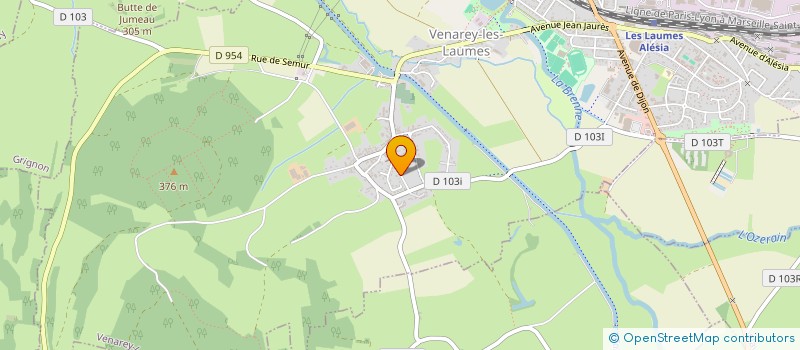 localisation de l'entreprise MONSIEUR ALAIN ROUSSET  VENAREY-LES-LAUMES