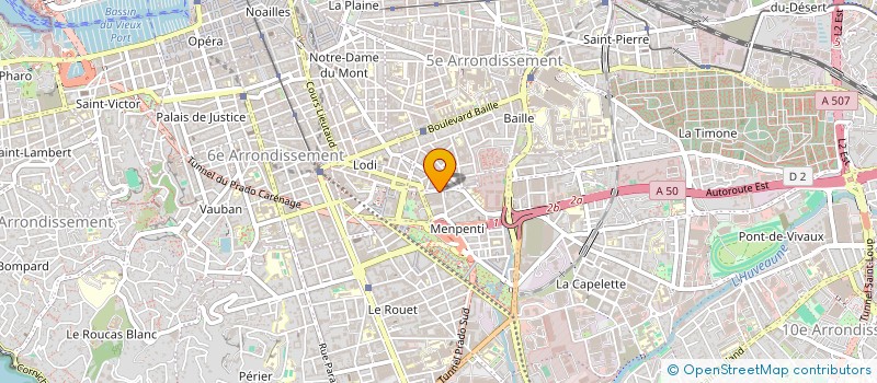 localisation de l'entreprise MONSIEUR ALAIN ROUVELLAC à MARSEILLE