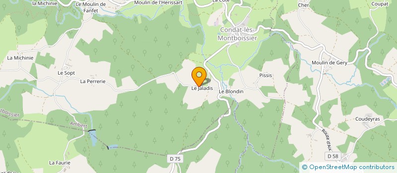 localisation de l'entreprise MONSIEUR ALAIN ROUVET à CONDAT-LES-MONTBOISSIER