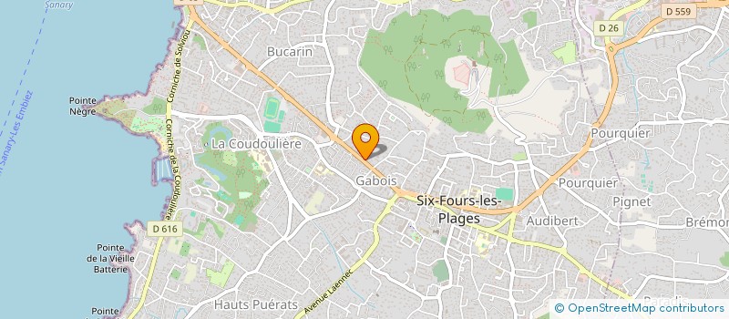 localisation de l'entreprise MONSIEUR ALAIN ROUVIERE  SIX-FOURS-LES-PLAGES