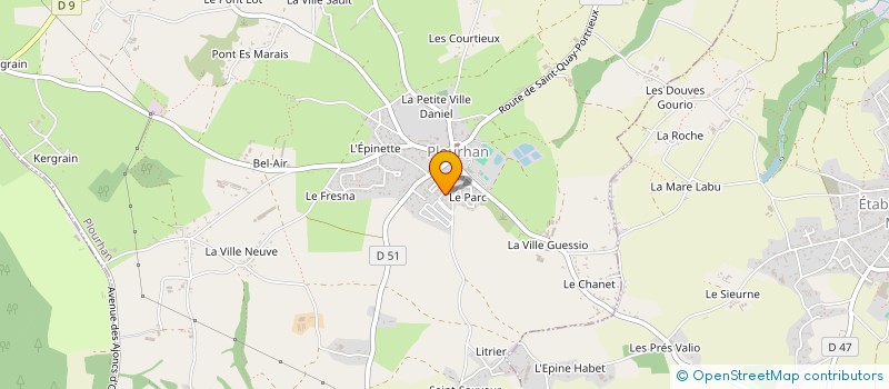 localisation de l'entreprise MONSIEUR ALAIN ROUVRAIS  PLOURHAN