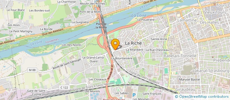 localisation de l'entreprise MONSIEUR ALAIN ROUX  LA RICHE