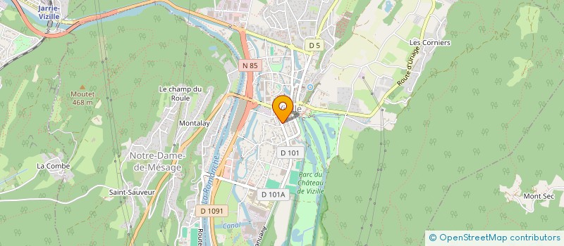 localisation de l'entreprise MONSIEUR ALAIN ROUX à VIZILLE