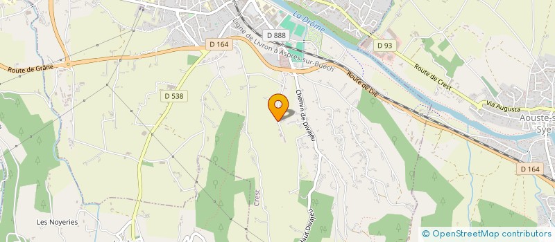 localisation de l'entreprise MONSIEUR ALAIN ROUX  CREST