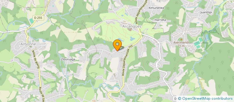 localisation de l'entreprise MONSIEUR ALAIN ROUX  ARCANGUES