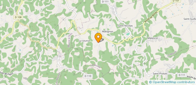 localisation de l'entreprise MONSIEUR ALAIN ROUX à LE MOULE