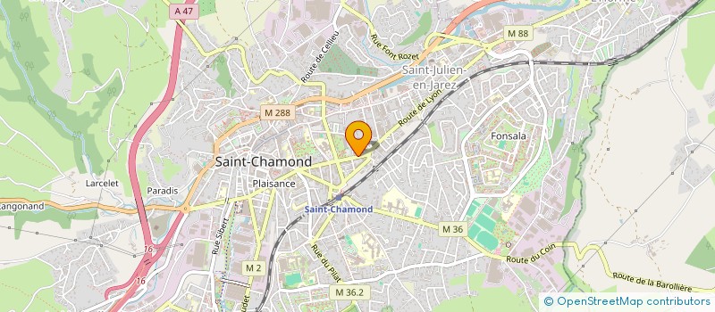 localisation de l'entreprise MONSIEUR ALAIN ROUY à SAINT-CHAMOND