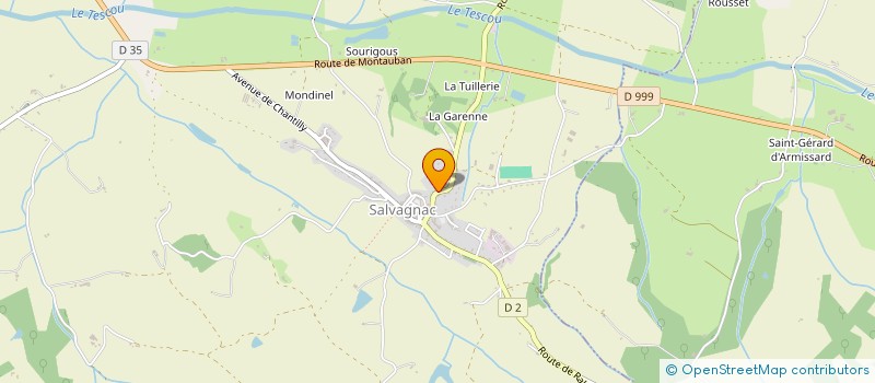 localisation de l'entreprise MONSIEUR ALAIN ROUZAUD à SALVAGNAC