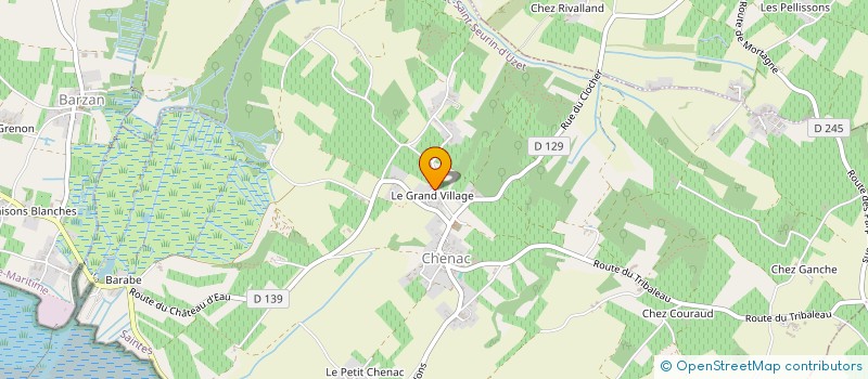 localisation de l'entreprise MONSIEUR ALAIN ROY à CHENAC SAINT SEURIN D'UZET