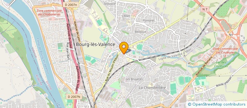 localisation de l'entreprise MONSIEUR ALAIN ROYBIER à BOURG-LES-VALENCE