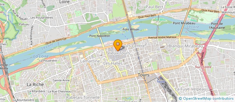 localisation de l'entreprise MONSIEUR ALAIN ROYER à TOURS