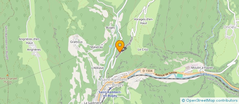 localisation de l'entreprise MONSIEUR ALAIN ROYER  NIVOLLET-MONTGRIFFON