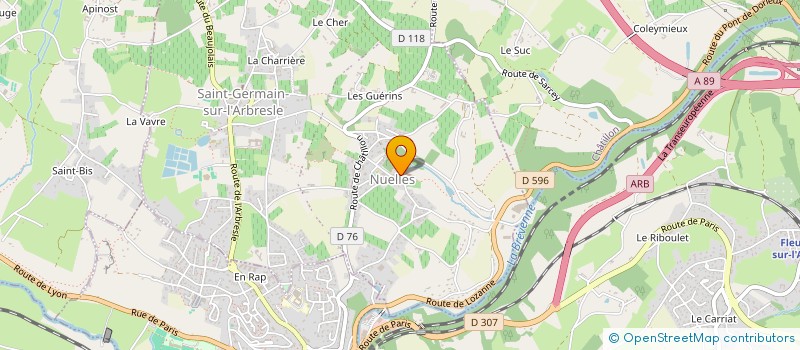 localisation de l'entreprise MONSIEUR ALAIN RUFER à SAINT-GERMAIN-NUELLES