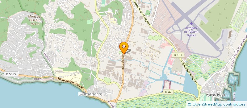 localisation de l'entreprise MONSIEUR ALAIN RUOCCO  HYERES