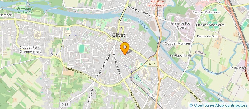 localisation de l'entreprise MONSIEUR ALAIN RUTER à OLIVET