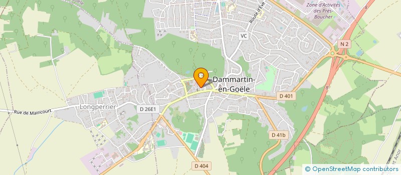 localisation de l'entreprise MONSIEUR ALAIN RUYSSCHAERT  DAMMARTIN-EN-GOELE